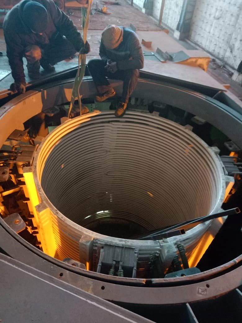 Induction Furnace Coil Lining — Steel Teche